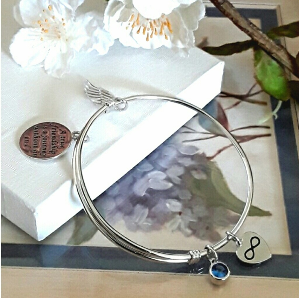 NEW Sterling True Friendship Charm Bracelet - Picture 5 of 8